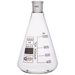 Glassco Conical Jointed Glass Flask 1L B29 Pack of 10