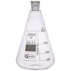 Glassco Conical Jointed Glass Flask 2L B29 Pack of 10