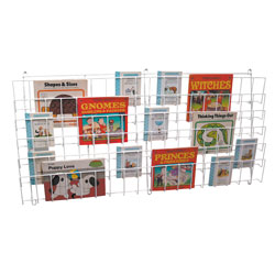 6 Shelf Wall Mounted Book Racks 122 x 10 x 56cm