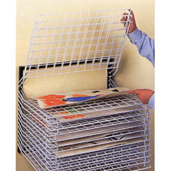 15 Shelves Wall Mounted Spring Loaded Drying Racks 60.5 x 49 x 48.5cm