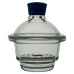 Simax Desiccator with Knob Type Lid and Perforated Ceramic Disc 200mm