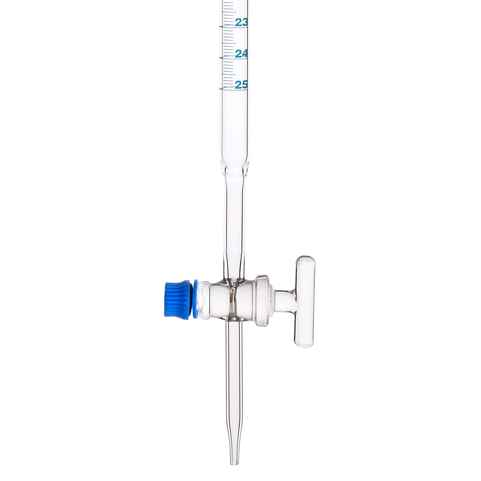 Glassco Straight Bore Burette With Glass Stopcock Class B 25ml Rapid Online 2986