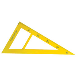 RVFM Plastic Triangle Ruler