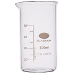 Academy Tall Form Glass Beaker With Spout 100ml Pack of 12