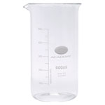 Academy Tall Form Glass Beaker With Spout 600ml Pack of 6