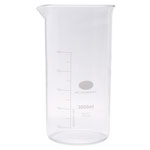 Academy Tall Form Glass Beaker With Spout 3000ml Single