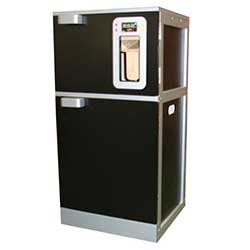 Black / Silver Fridge Freezer Unit