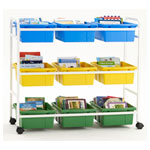 Multipurpose Cart + 9 Divided Tubs