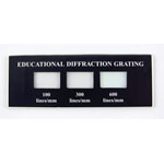 Rapid Diffraction Gratings Slide - 100, 300 & 600 Lines