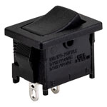 R-TECH 522781 Rocker Switch SPST On-Off 250V AC 10A Black