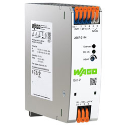 WAGO 2687-2144 Eco 2 Single Phase 24VDC 5.0A DIN-35 Rail Power Supply