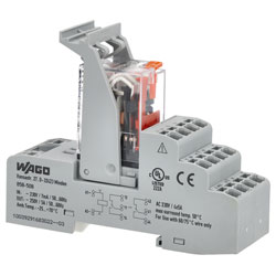 WAGO 858-508 230VAC 5A 4PDT-CO DIN Rail Mountable Relay Module