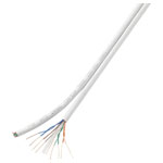 TruComponents 523089 Duplex-Network cable CAT 6 U/UTP 8x2x0.196mm² Wh 100m