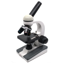 EISCO BI0009B Monocular Microscope, Prime LED 101, 4X, 10X, 40X Objectives