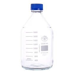 Simax Clear Graduated Lab Bottles 2000ml - Pack of 10