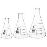 EISCO CH196033 Premium Erlenmeyer Flask Set, N Neck Set of 3