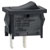 R-TECH 523166 Rocker switch, black, SPST no marking, 10A 250V, 4.8 tabs