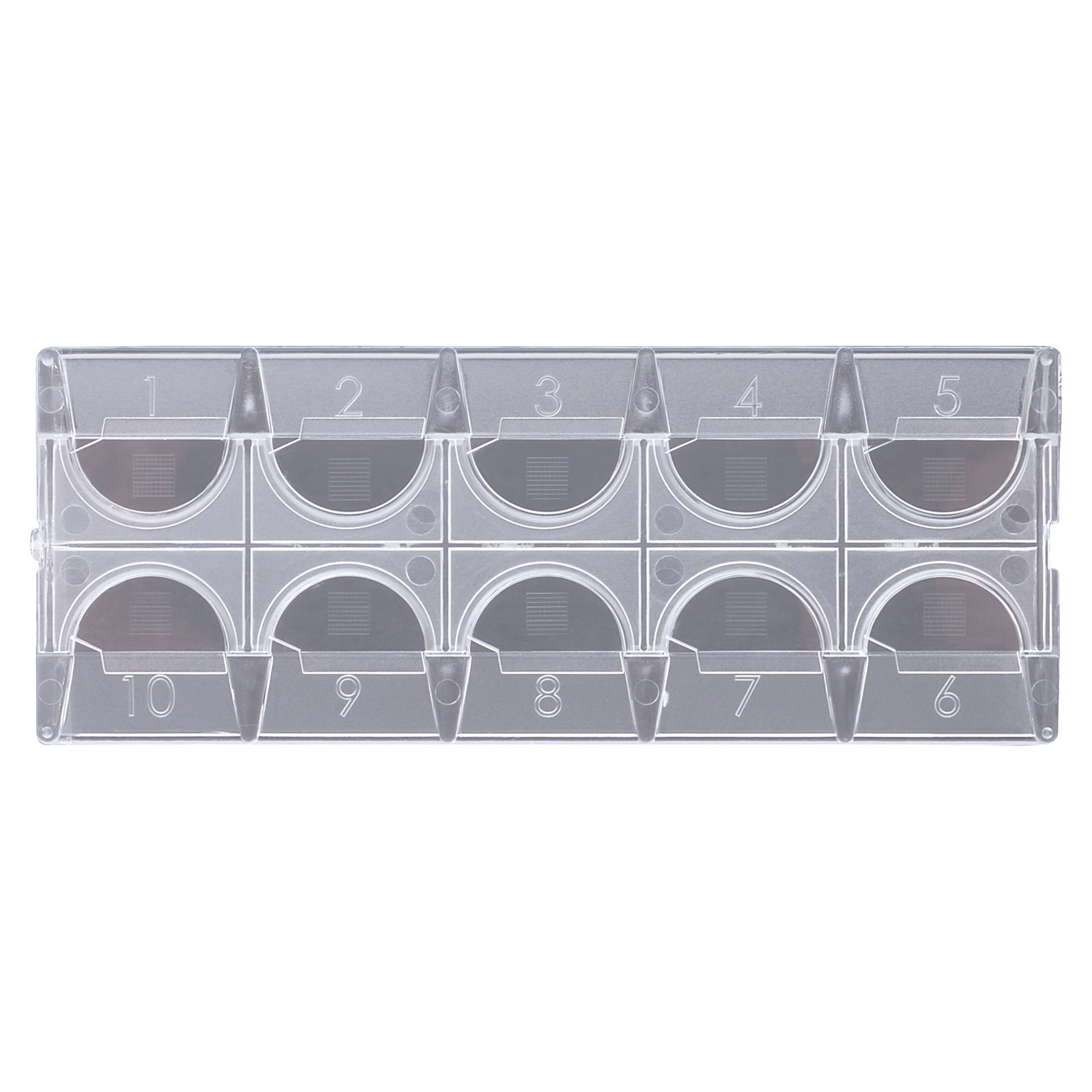 Rapid Microscope Slide, Disposable, Clear Plastic With Counting Grid