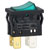 R-TECH 523188 Rocker switch, DPST, green illuminated, 12A 250V
