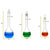 EISCO CH196042 Premium Volumetric Flask Set, Class A, Borosilicate 3.3 Glass