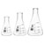 EISCO CH196032 Premium Erlenmeyer Flask Set, N Neck, Borosilicate 3.3 Glass