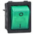 R-TECH 523225 Rocker switch DPST, green illuminated, 01 marking, 20A 250V