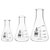 EISCO CH196031 Premium Erlenmeyer Flask Set, N Neck, Borosilicate 3.3 Glass