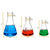 EISCO CH196031 Premium Erlenmeyer Flask Set, N Neck, Borosilicate 3.3 Glass