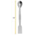 EISCO CH0632C Scoop with Spatula, 7.9 - SS, One Flat End, One Spoon End Pk10