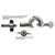 EISCO PRCMP02BH 4 Prong, Cork Lined Clamp, Swivel Bosshead, Industrial Grade