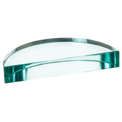 Eisco PH0570C - Glass Block - Semi-circular - 90mm, Thickness 15mm