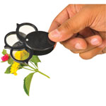 Eisco Triple Lens Pocket Glass Magnifier