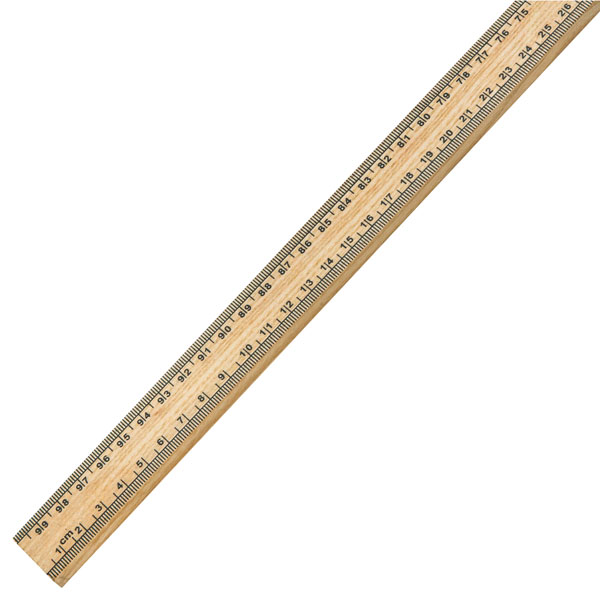 Eisco Wooden Metre Stick Ruler Single
