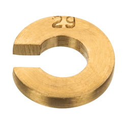 Eisco PH0258G1 - Brass Slotted Mass Weight - 2g