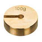 Eisco PH0258G6 - Brass Slotted Mass Weight - 100g
