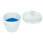 Eisco CH0074C Porcelain Crucible 25ml Capacity with Lid