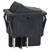 R-TECH 523556 Rocker switch, black, DPST, red dot illuminated, 20A 250V