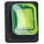 R-TECH 523593 Rocker switch, DPST, 16A 250V, light green illuminated, IP65