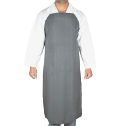 Eisco Black Rubber Bib Apron Large