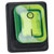 R-TECH 523629 Rocker switch, DPST, 24V, green illuminated, 01 marking, IP65