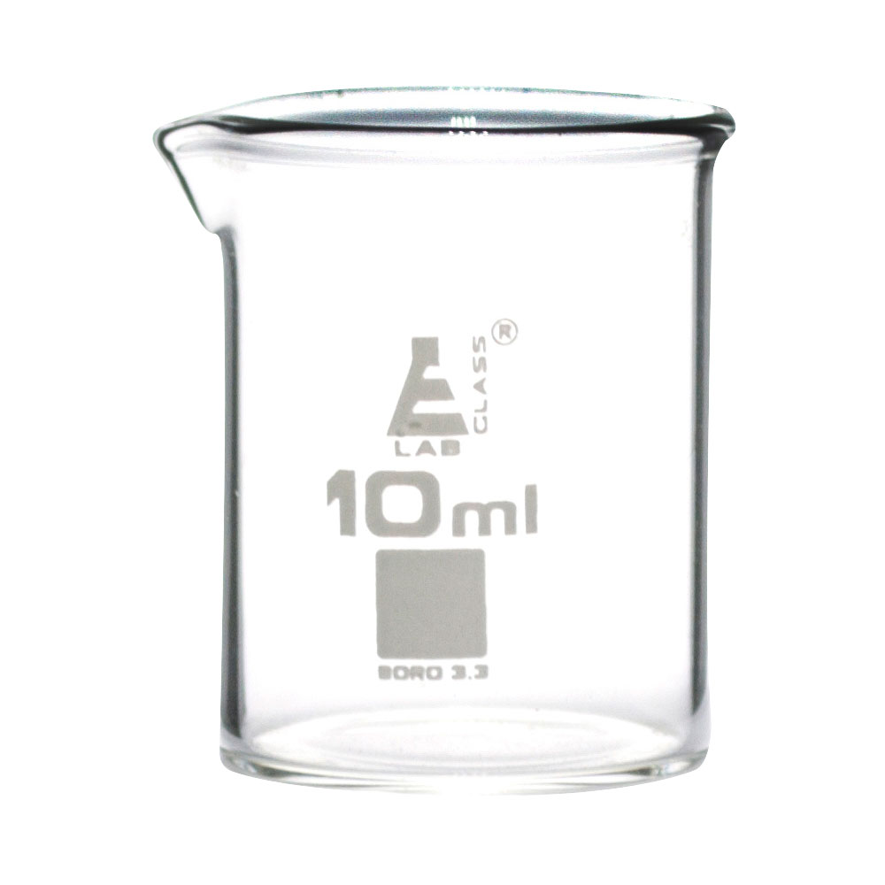 Labglass Low Form Beaker With Spout Graduated 10ml Pack Of 12 Rapid Online 2980