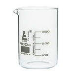 LabGlass Low Form Beaker with Spout Graduated 400ml Pack of 6