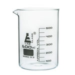 LabGlass Low Form Beaker with Spout Graduated 600ml Pack of 6