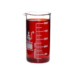 LabGlass Tall Form Beaker with Spout Graduated 50ml Pack of 12