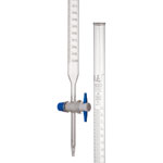 LabGlass Burettes with Straight Bore PTFE Key Stopcock 100ml Class 'A'