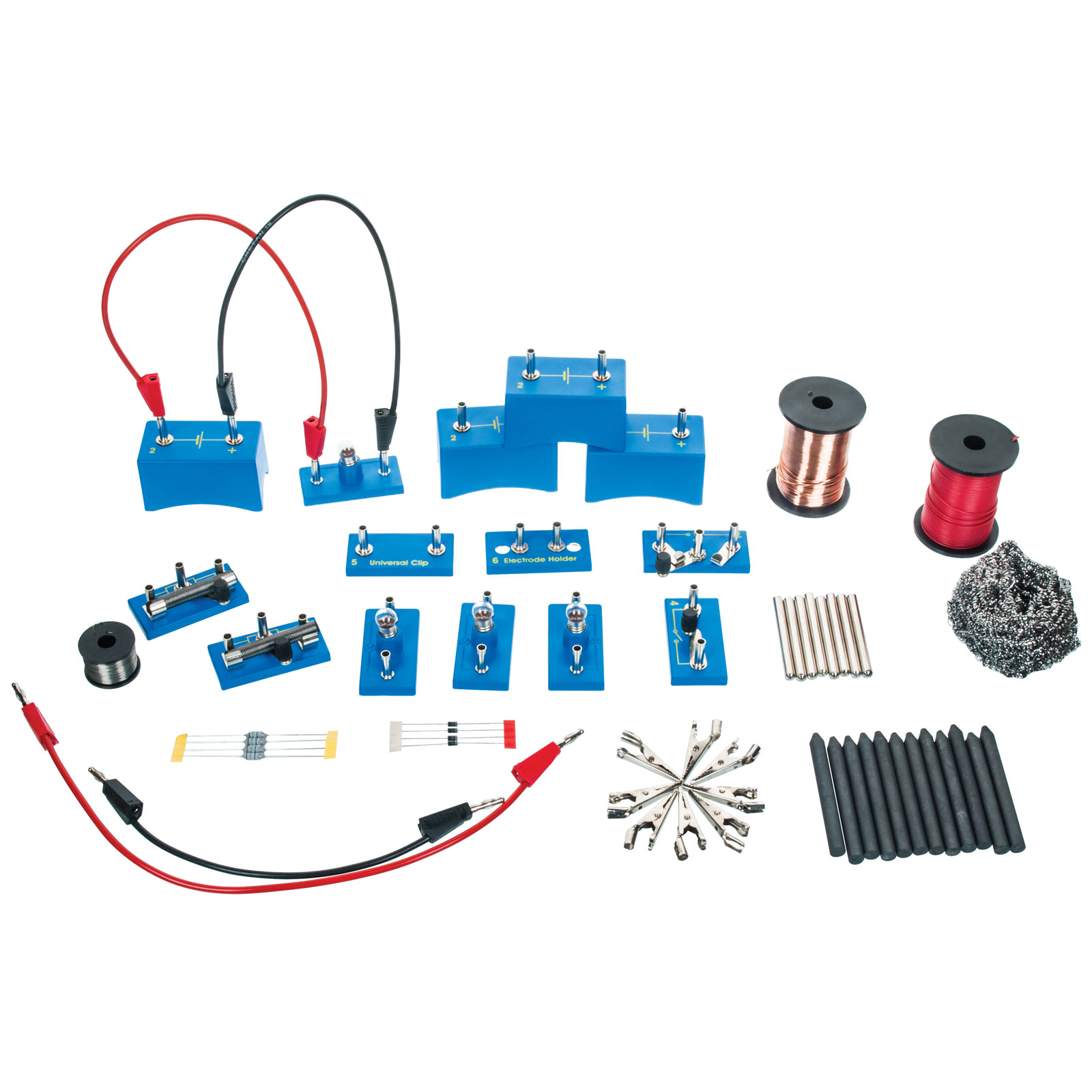 EISCO 7-Piece Electrostatics Kit For Van De Graaff & Wimshurst Machines - Science Education Laboratory Accessories