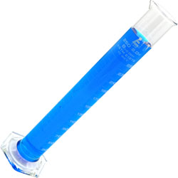 LabGlass Cylinder Hexagonal Base with Spout 250ml Class 'B' Pack of 2