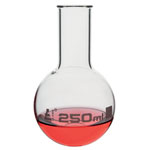 LabGlass Round Bottom Boiling Flask 250ml Narrow Neck Pack of 12