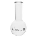LabGlass Round Bottom Boiling Flask 25ml Narrow Neck Pack of 12