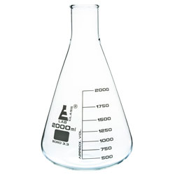 LabGlass Conical Flask Narrow Neck 2000ml Single